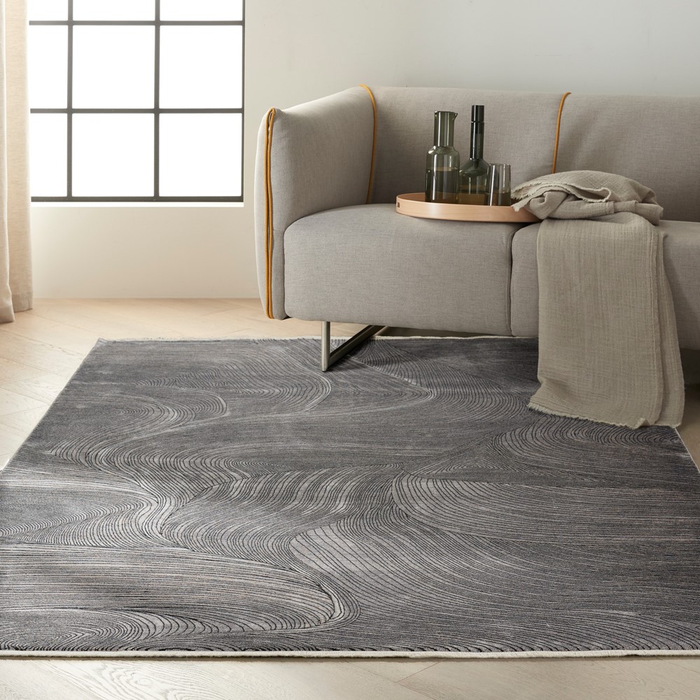 CK50 Calvin Klein Balian Abstract Rugs CK52 in Grey